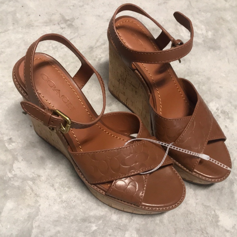 Coach wedges 8